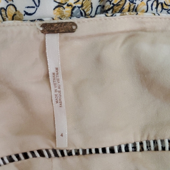 Free People Boheme Floral Print Open Back Long Sleeve Mini Dress 4 - Picture 10 of 14